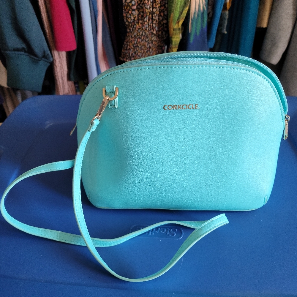 Corkcicle Adair Crossbody Lunchbox Turquoise